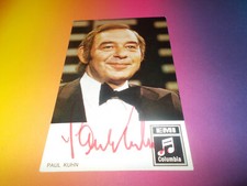 Paul Kuhn pianist signed autograph autograph on autograph card