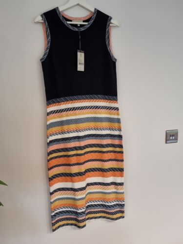 Hobbs Leonie Striped Stretch Pencil Dress UK 12 New Tags - Picture 16 of 16