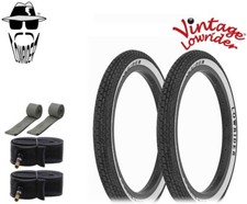 16 X 1.75 Whitewall Raised VINTAGE ORIGINAL LOWRIDER LETTER Tires 6PC SET.
