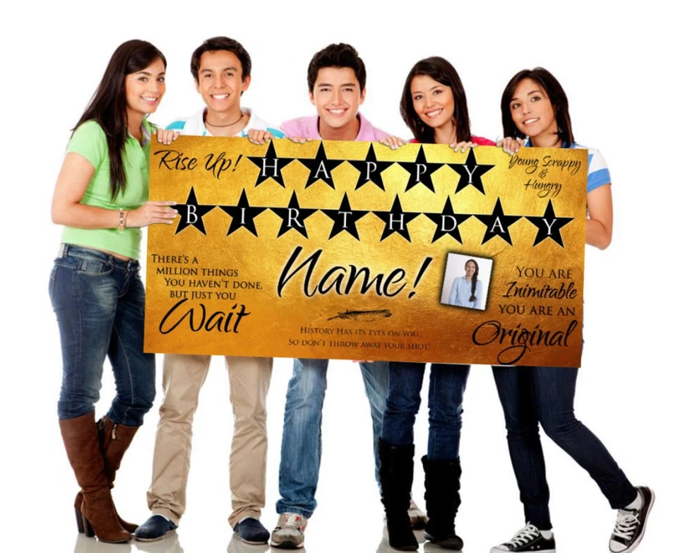 Hamilton the Musical, Birthday Banner, Broadway Play, Personalized, Customized,