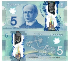 Canada 5 Dollars 2013 (2023) UNC "INM" Lane/Macklem