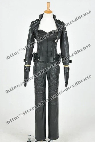 Green Arrow Cosplay Black Canary Sara Lance Costume Lady Halloween Party Outfit