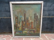 sozialistischer Realismus Ölgemälde  Fabrik 70x90sm.