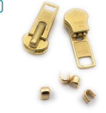 One 1 YKK 10 zipper replacement kit, Gold for Carhartt