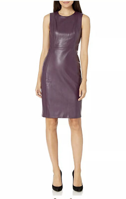 calvin klein women's scuba sleeveless princess seamed sheath dress