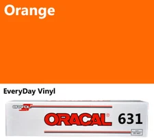 Orange Oracal 631 12"x5' roll matte Adhesive Vinyl Craft Hobby Sign Cutters