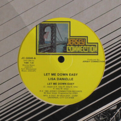 LISA DANIELLE Let Me Down Easy / You're All I Need 12'' Single Vinyl 33 RPM SS
