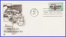 USA5 #1425 U/A ARTCRAFT FDC   Blood Donor
