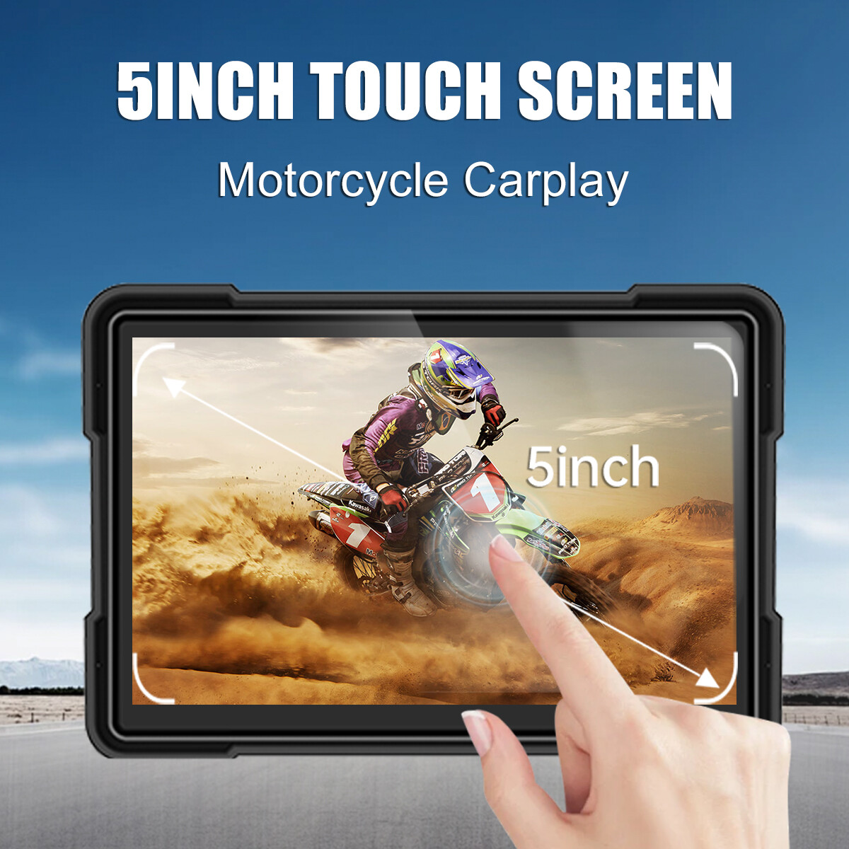 Motorcycle Wireless Smart Screen 4K Ultra-Clear Driving Recorder 5/6.25 inches