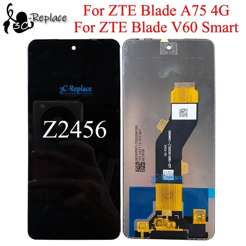 .*❁⃘ 華 ❁⃘*.様 For ZTE Blade A75 4G / Blade V60 Smart Z2456 LCD Display Touch