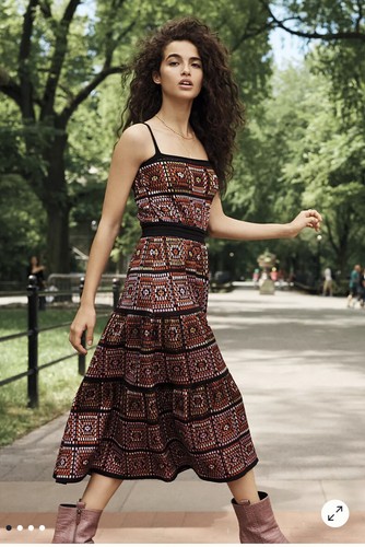 Cecilia Prado Crochet-Crafted Midi 