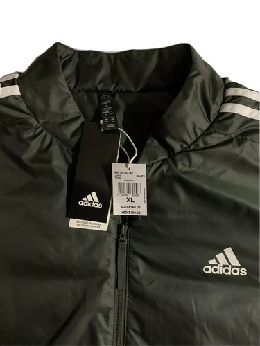 Adidas Men's Essential Insulated Army Green Bomber Jacket Size Extra Large - Picture 2 of 10