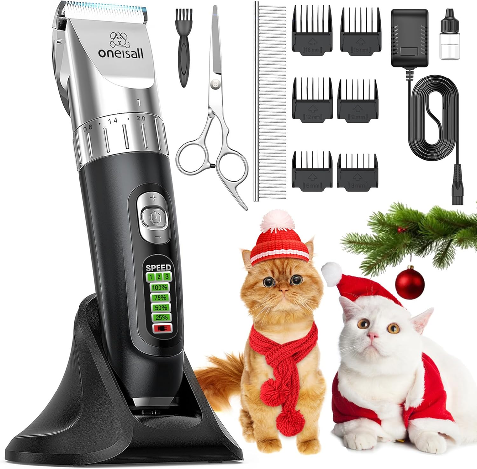 Cat Hair Trimmer,Quiet Cat Clippers for Matted Hair,Cordless Cat