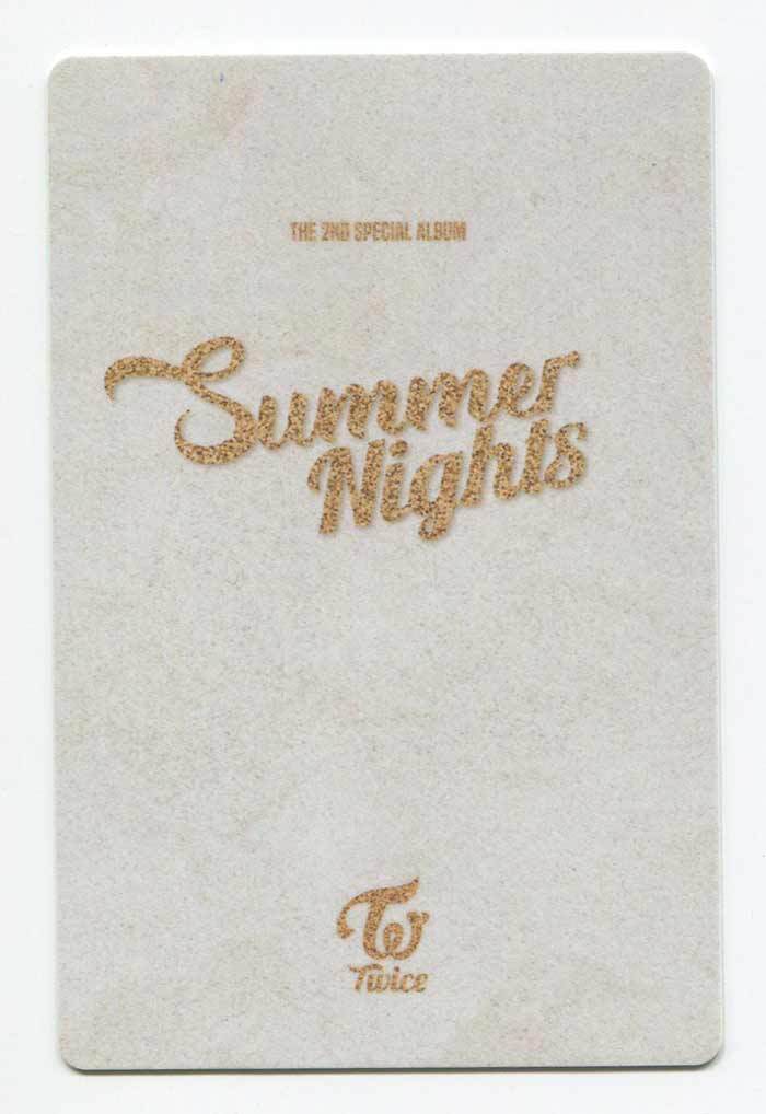 TWICE - Summer Nights [B ver.] PREORDER BENEFIT OFFICIAL PHOTOCARD