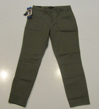 BANANA REPUBLIC High Rise Twill Green Pants Sz 8 NWT Womens