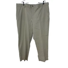 Savane Flat Front Chinos Pants Alabaster Straight Leg Men’s Size 42X30 Career