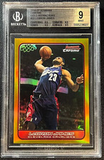 1/50 LEBRON JAMES BGS 9 2006-07 BOWMAN CHROME BASKETBALL #22 GOLD REFRACTOR 1/50