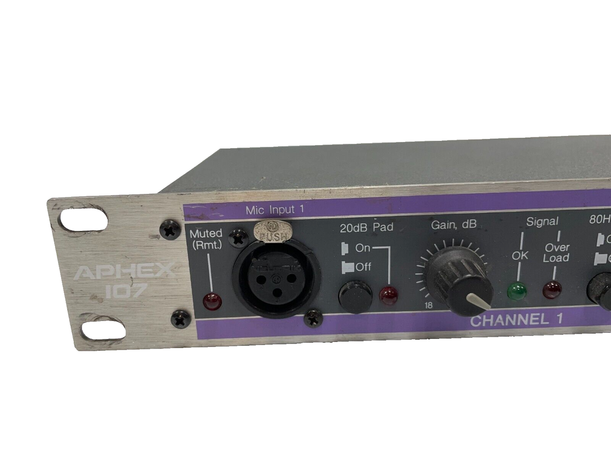 Aphex 107 Dual Channel Thermionic Mic Preamp #17247 (One)THS | eBay