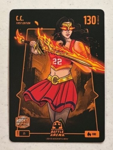 Bo Jackson Battle Arena C.C. Caitlin Clark Fire #25 Rookie RC Rookie Inspired
