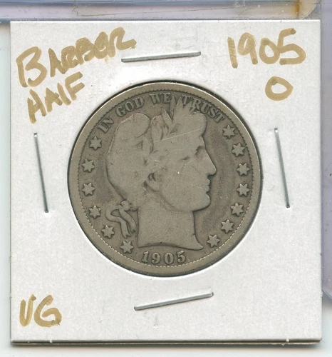 1905-O Silver Barber Half Dollar 50c New Orleans Mint -SS757