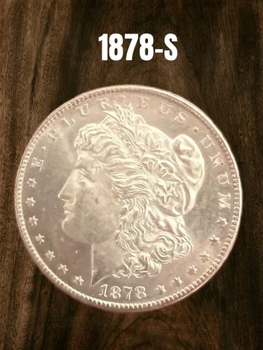 1878-S Morgan Silver Dollar $1 BU-UNC MS+++ Frosty White Gem