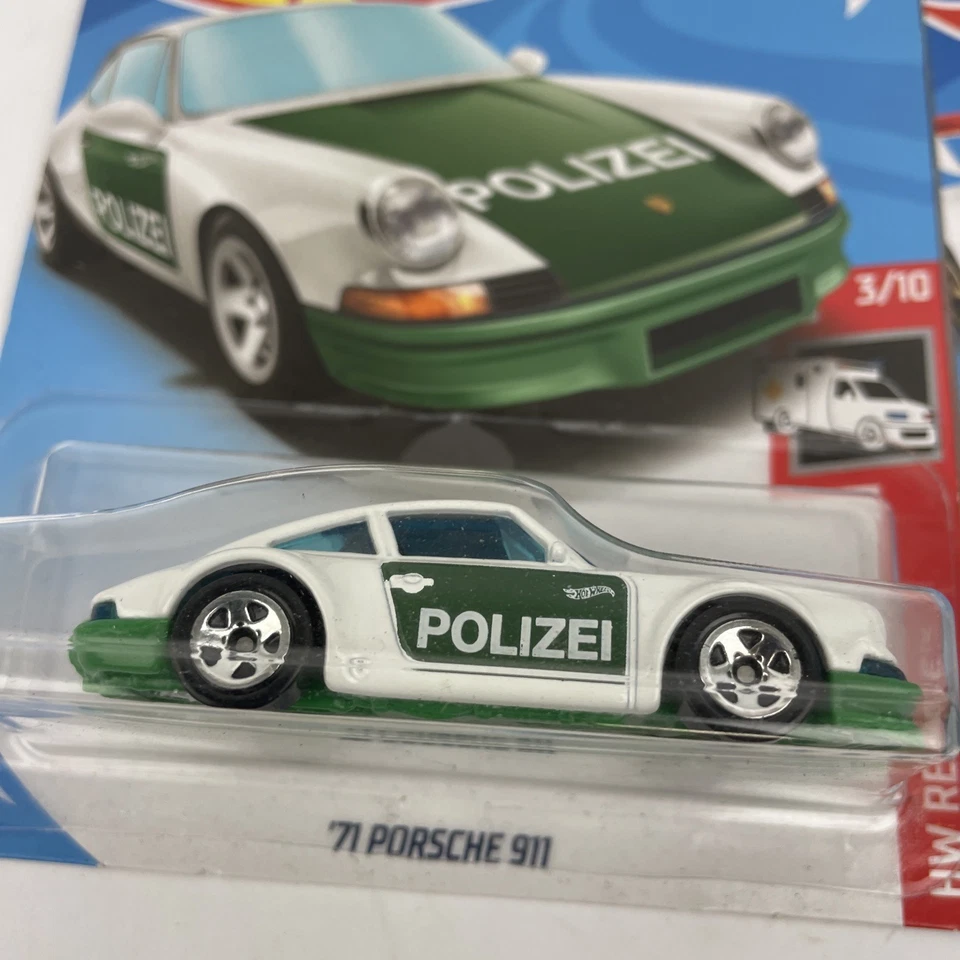 Lot of 6 HOT WHEEL PORSCHE 911 FJV41 WHITE GREEN Red POLIZEI 944 Turbo 935 - Image 3 of 4