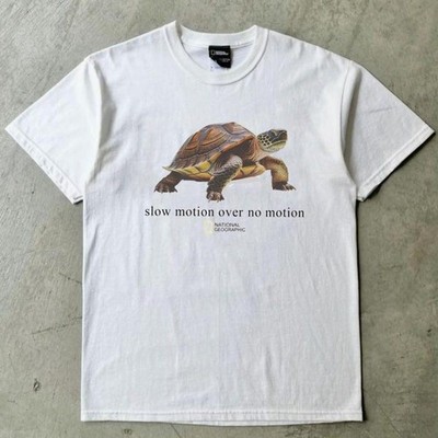 National Geographic Slow Motion Turtle T-Shirt Vintage Retro Graphic Cotton Tee