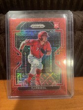 2022 Panini Prizm - Tier II T.J. Friedl #200 Red Mojo Prizm /149 (RC)