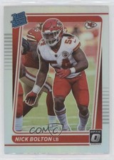2021 Panini Donruss Optic Rated Rookie Holo Prizm Nick Bolton #275 09ju