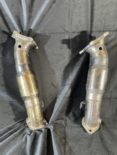 Top Speed Pro-1 Stainless Steel 76mm 3" Turbo Downpipes - Nissan GT-R 09+ R35