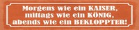 Holzschild 10X46 Cm Morgens Wie Ein Kaiser Deko Geschenk Schild