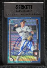 BAS 2015 Bowman Blue Wave Refractor Colin Moran Seal of Authenticity Auto 0t2s