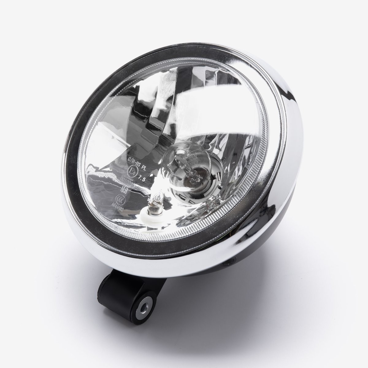 Headlight Assembly for SR125-E5 ECE Compliant Halogen Chrome Street Motorcycle