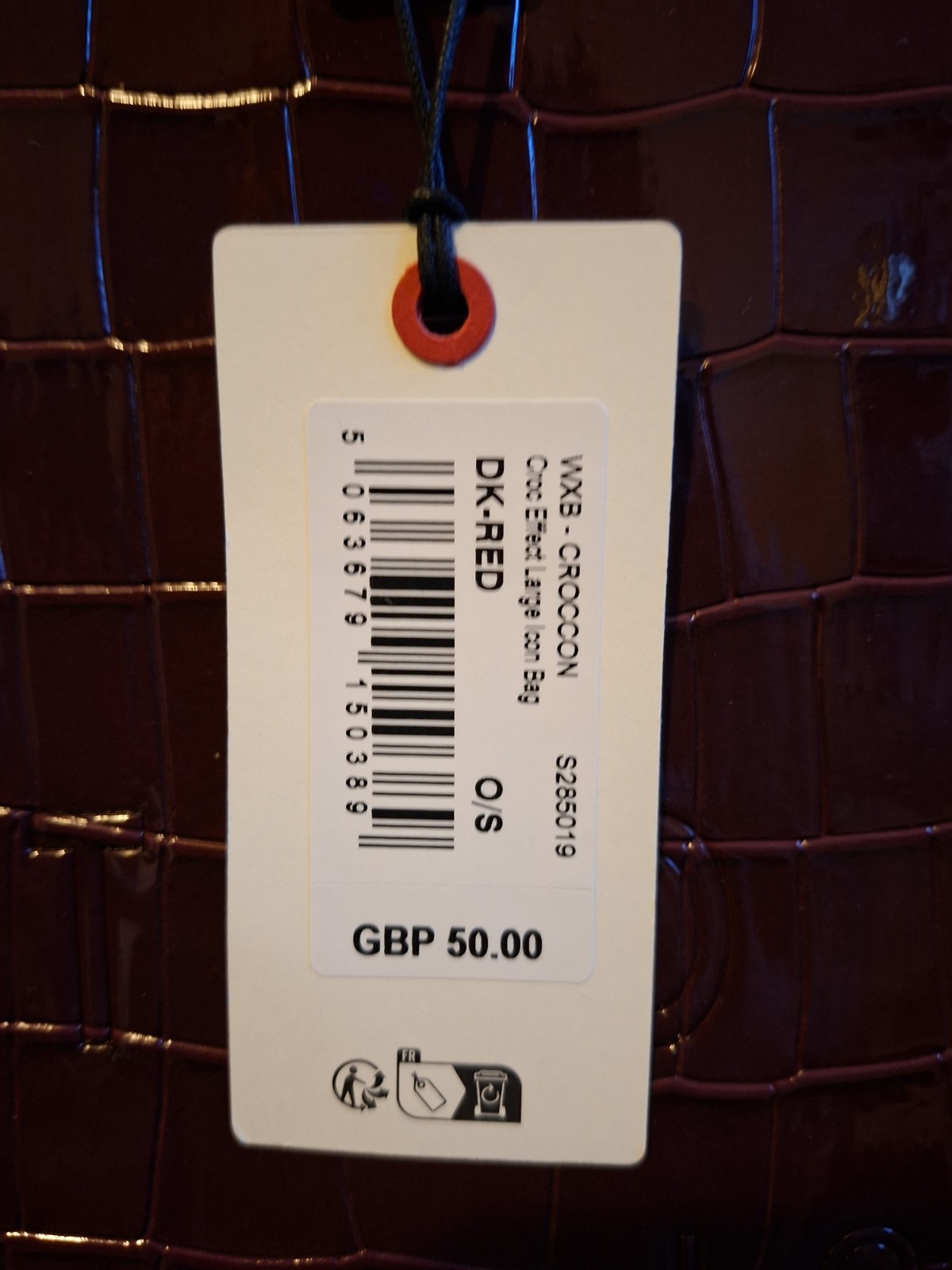 BNWT Ted Baker Maroon/Burgundy Large Handbag image 5