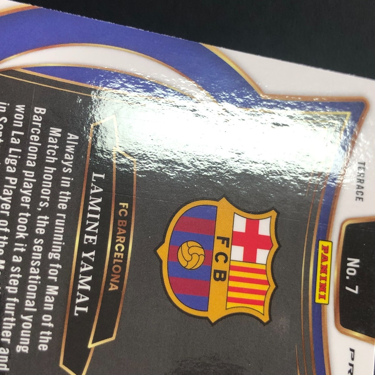 2024-25 Panini Select Fifa - Terrace Lamine Yamal #7 Zebra Prizm