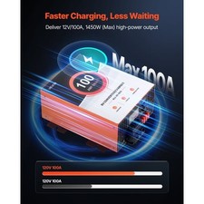 RV Power Converter, 100 Amp, 110V AC to 12V DC RV Converter Battery Charger, Mul