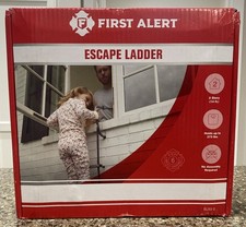 First Alert Two Story Fire Escape Ladder 14 pieds acier antidérapant noir