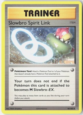 Slowbro Spirit Link 86/108 Uncommon Evolutions Pokemon Near Mint