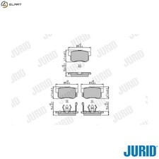 BRAKE PAD SET DISC BRAKE 572544J FOR ACURA HONDA CR-V/IV/SUV/II/Mk CROSSTOUR RDX