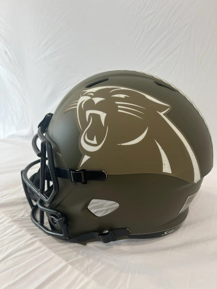 Casco Julius Peppers Salute To Service Rep tamaño completo suspirado con certificado de autenticidad Foto 3 de 4