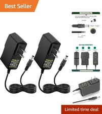 12V 1A Power Supply - Lightweight Dual Pack for Reliable Electronic Support