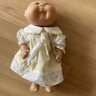 Cabbage Patch Kids Preemie doll with dress - green eyes - first edition