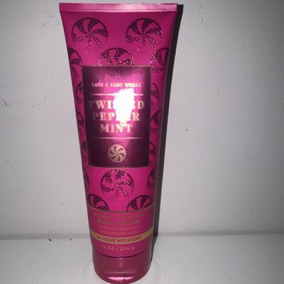 Bath & Body Works Twisted Peppermint Ultimate Hydration Shea Body Cream 8 Oz.