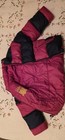 3T Ralph Lauren Girls Down Waterfowl Feather Stripe Pink Puffer Reversible  — photo 5