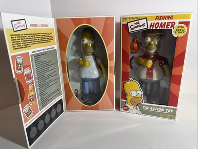 #ad #ad Set Of 2 Homer Simpson Wind Up Toy And Fishing Homer Set NEW $59.99