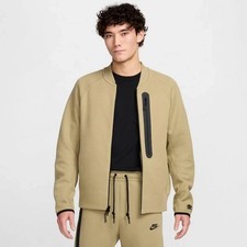  130 Nike Sportswear Tech Fleece Bomber Jacket FB8008 276 Light Olive Mens sz M