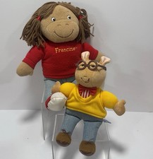 Vintage Eden 1995 Francine  Arthur Plush Dolls Toys Arthur Friends PBS