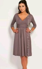  Ladies Taipe  Dress V-Neck   Size S UK 10