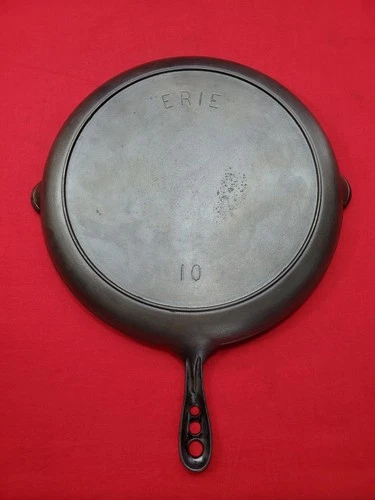 #7 & #10 "ERIE" Cast Iron 3 Hole Handle Skillet Griddles