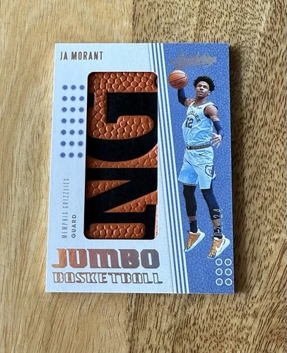 2019-20 Absolute Memorabilia Jumbo Basketball PlayerUsed Ja Morant Rookie #02/24